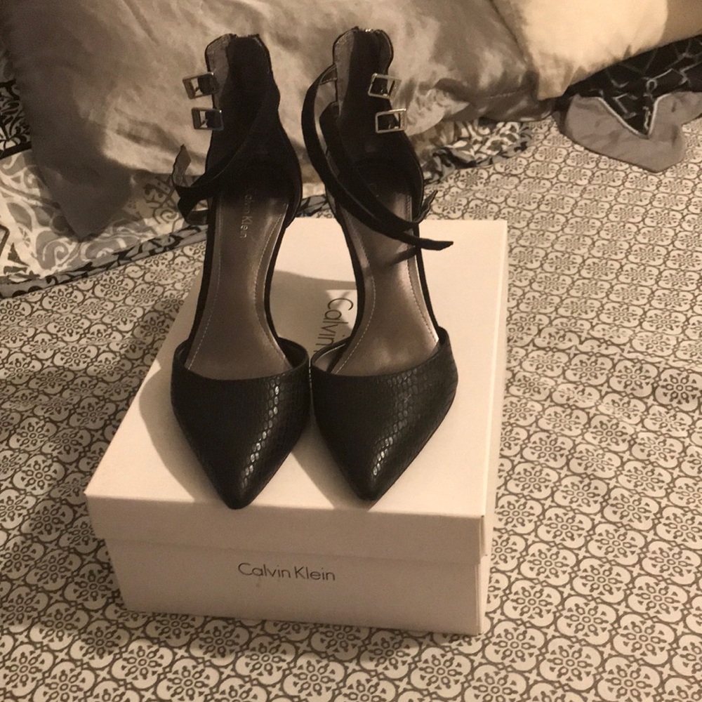 CK Black Heels